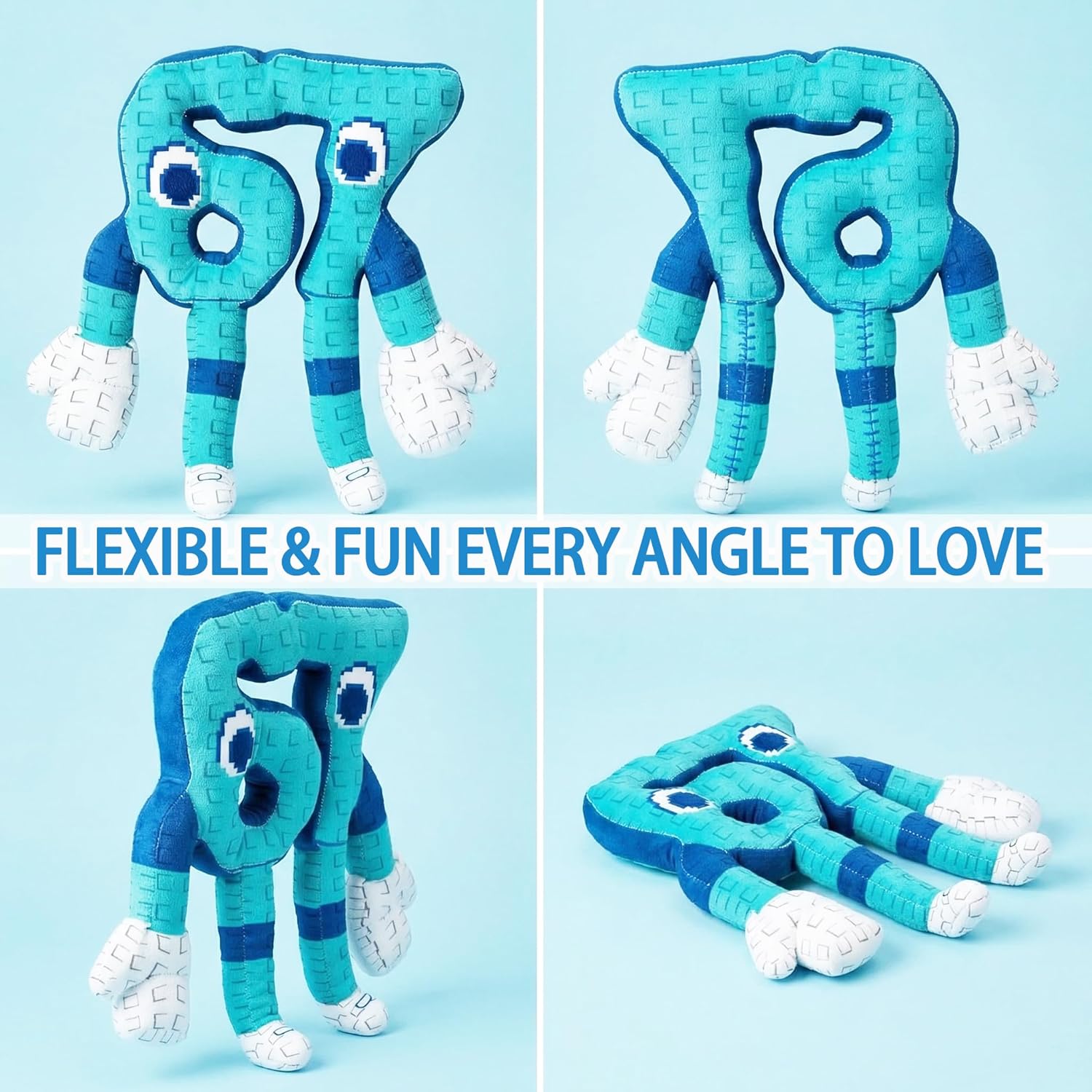 67 Plush Toy,11" Soft Stuffed Number Character,Funny Home Office Game Room Decor Plush Toy,Soft Collectible Gift for Fans,Room Decor (2PCS) - Image 6