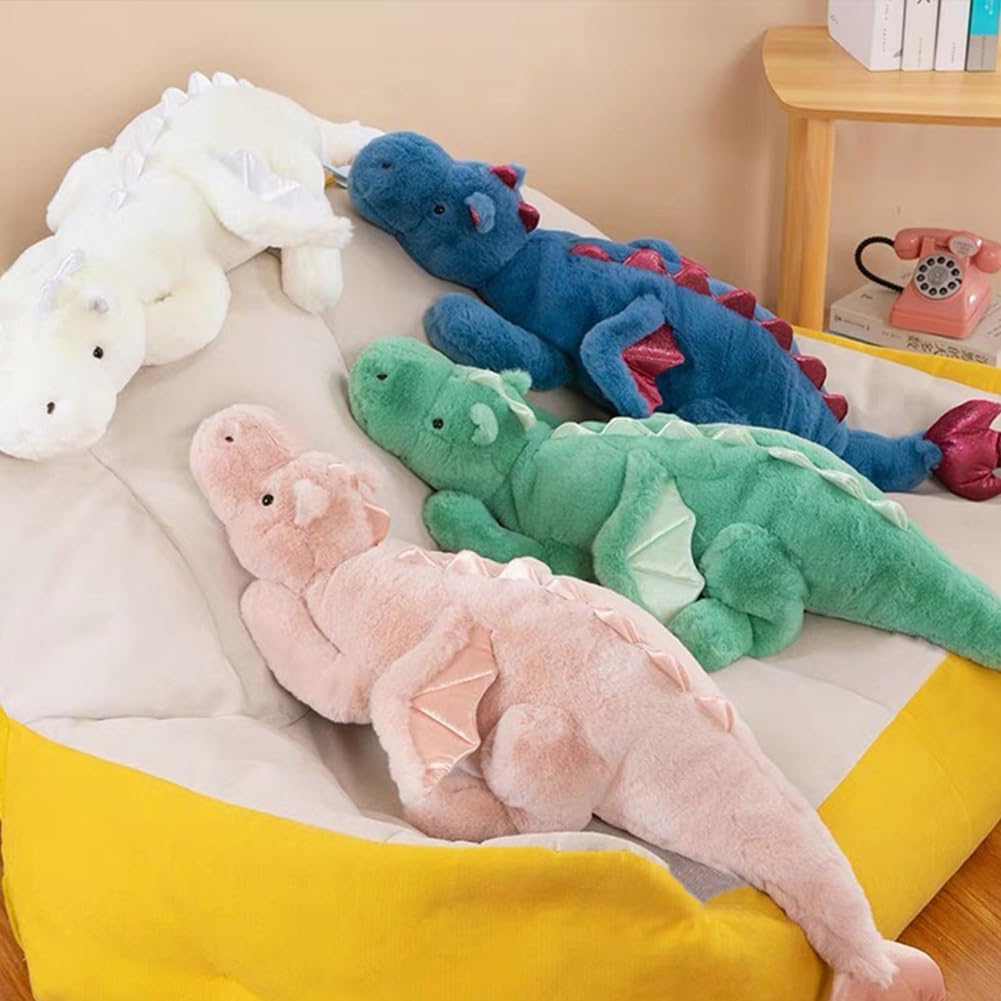 Weighted Stuffed Animals 10Lbs 35.4", Weighted Dragon Stuffed Animal for Kids and Adults, Heavy Weighted Stuffed Animals for Comfort and Relaxation. Blue, Pink, and Green Available - Image 3