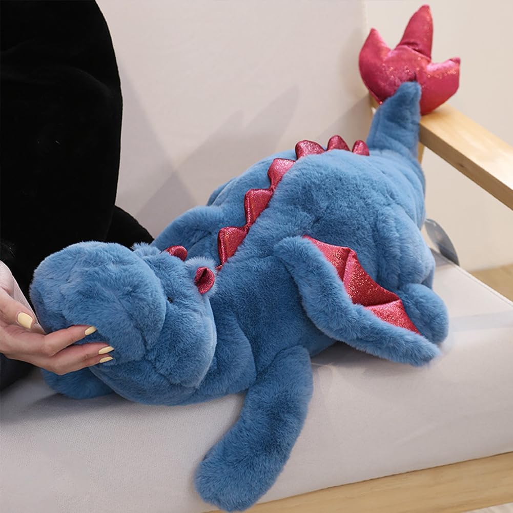 Weighted Stuffed Animals 10Lbs 35.4", Weighted Dragon Stuffed Animal for Kids and Adults, Heavy Weighted Stuffed Animals for Comfort and Relaxation. Blue, Pink, and Green Available - Image 5