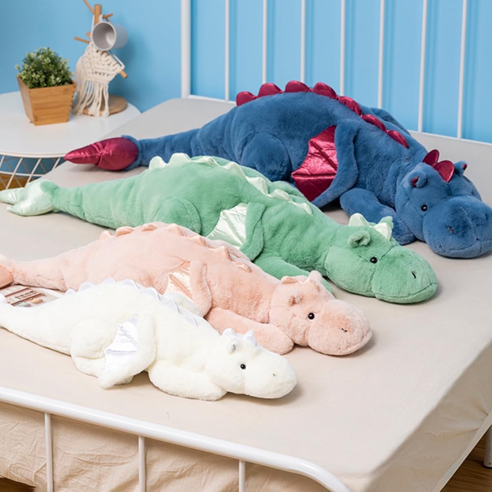 Weighted Stuffed Animals 10Lbs 35.4", Weighted Dragon Stuffed Animal for Kids and Adults, Heavy Weighted Stuffed Animals for Comfort and Relaxation. Blue, Pink, and Green Available - Image 6