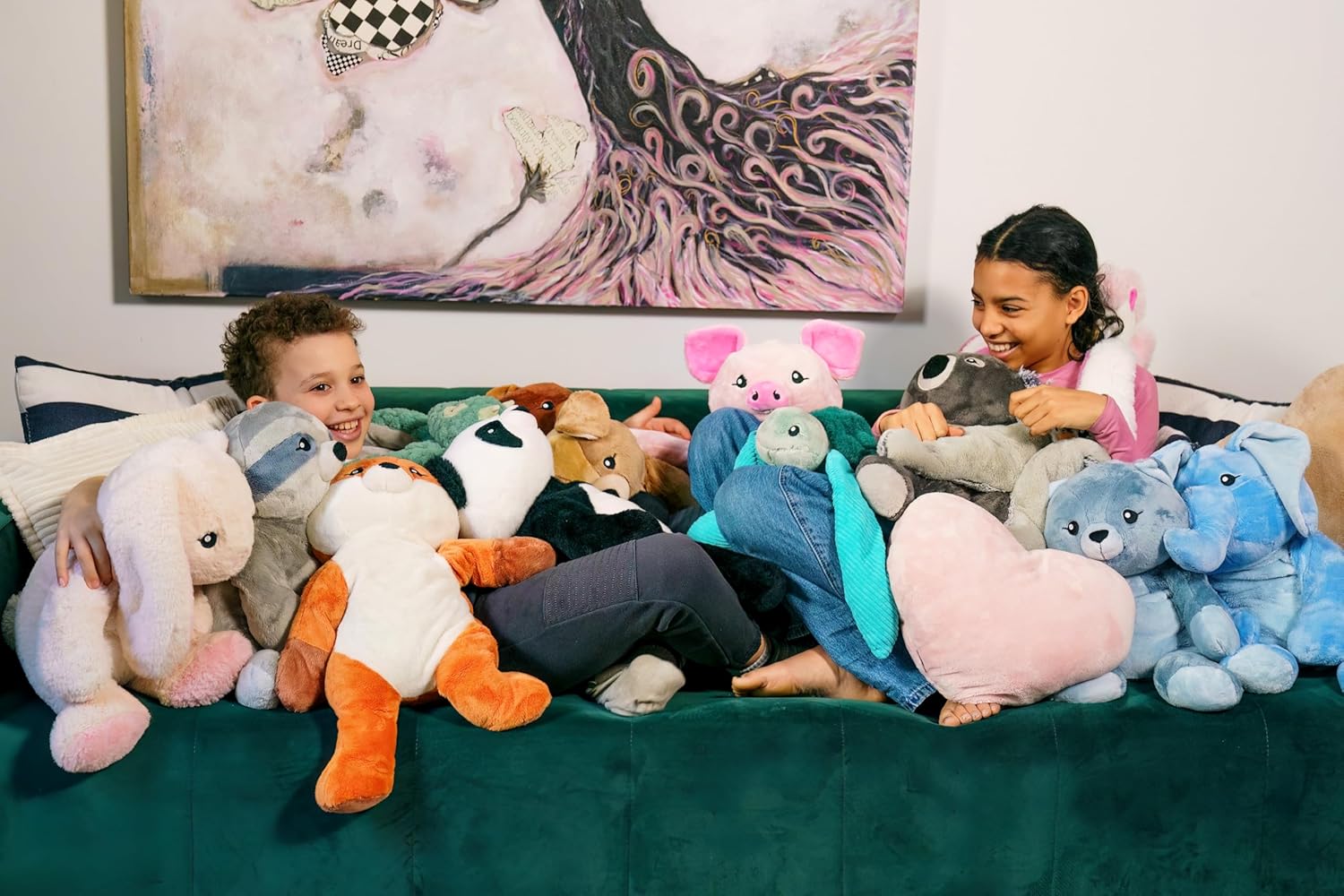 HUGIMALS Sam the Sloth 20 Inch 4.5 lb Heavy Cute Sensory Weighted Comfort Plush | Large Unscented Washable Self Care Calming Stuffed Animal for Kids, Teens and Adults - Image 8