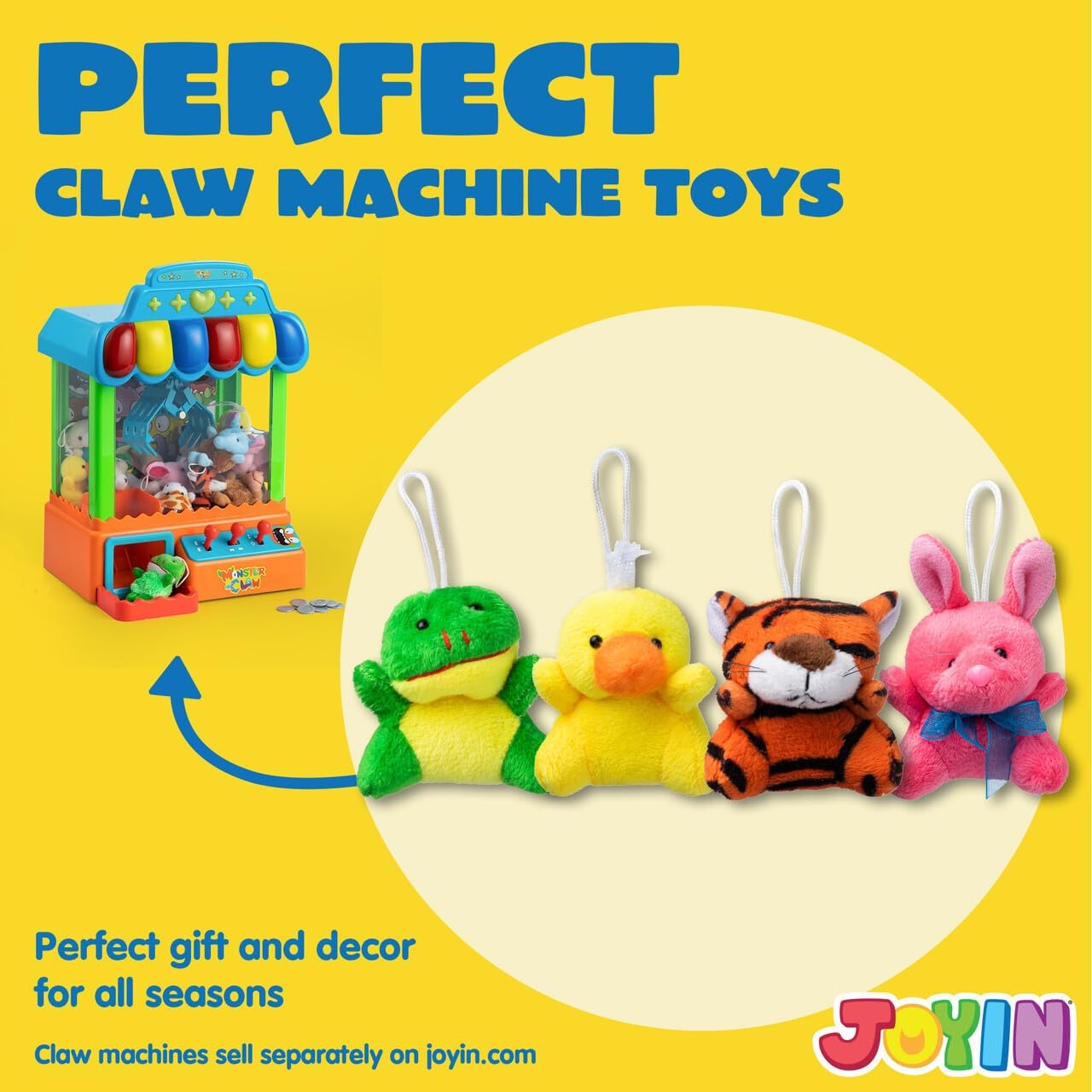 JOYIN 12 Pack Random Mini Animal Plush Toy Assortment (12 Units 3" Each),Bulk Stuffed Animals for Kids, Small Animals Plush Keychain Decoration, Carnival Prizes, Birthday Goodie Bags & Party Favors - Image 4