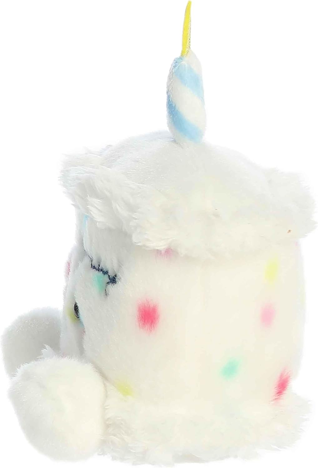 Aurora® Adorable Palm Pals™ Happy B'Day Cake Stuffed Animal - Fun Collectible Plush for Kids and Adult Collectors - Perfect for Decorating Rooms and Birthday Gifts - White 5.5 Inches - Image 6