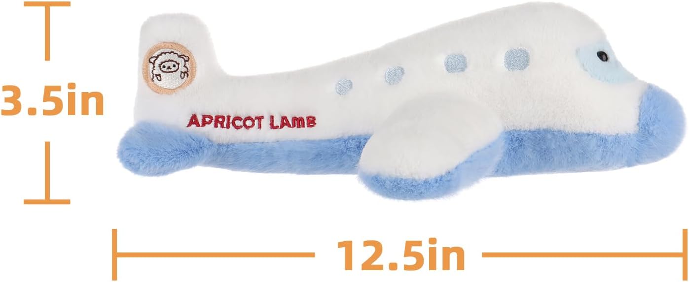 Apricot Lamb Comfort Plane Stuffed Animals for Kids, Soft Cute Plush Toys for Baby Girl and Boy, Fluffy Comfort Plane - Image 8