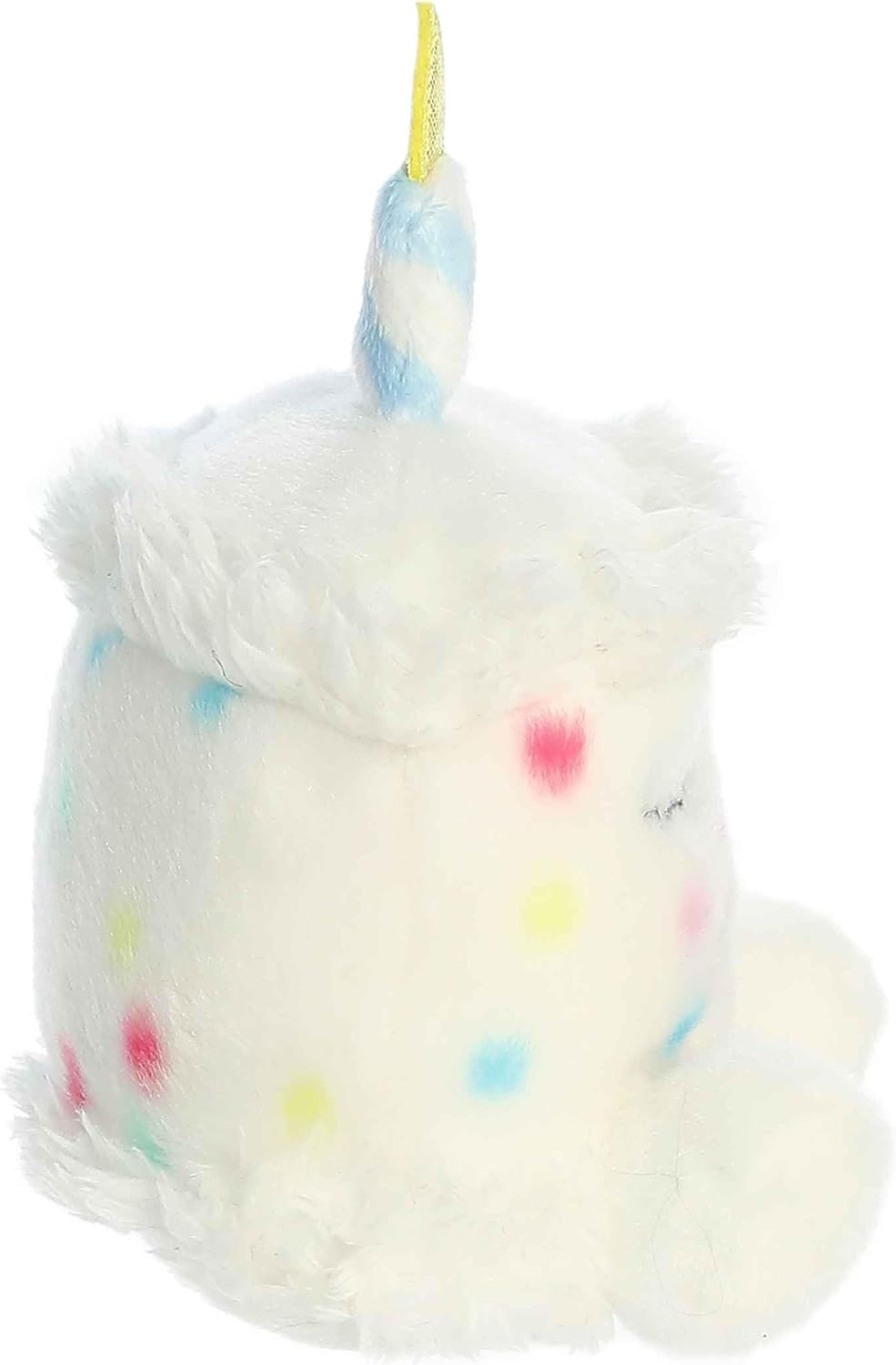 Aurora® Adorable Palm Pals™ Happy B'Day Cake Stuffed Animal - Fun Collectible Plush for Kids and Adult Collectors - Perfect for Decorating Rooms and Birthday Gifts - White 5.5 Inches - Image 4