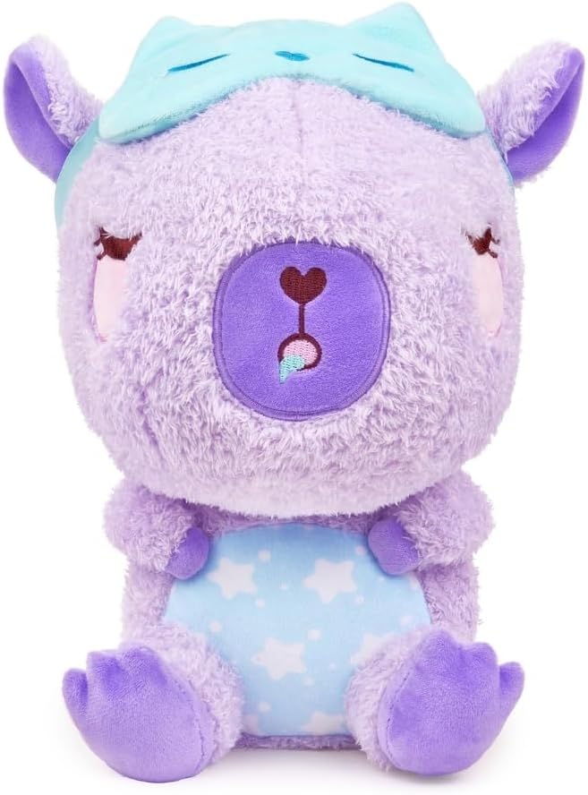 Sleepy Capybara Stuffed Animal - Lila the Sleepy-bara | Purple Soft Kawaii Plush Toy with Cute Sleepmask Accessory | Great Bedtime Plushies | Cozy Cuddly Gift for Toddlers, Kids, Adults - 10" - Image 2
