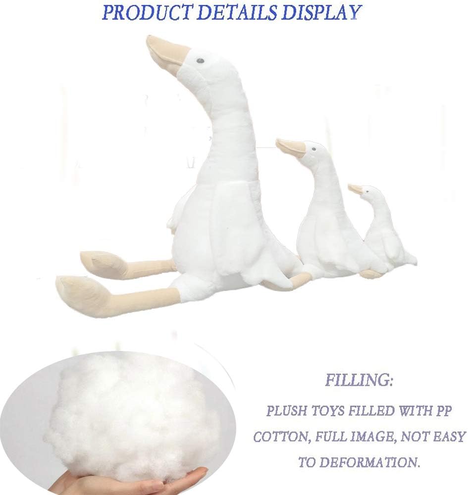 15.7" Swan Stuffed Animal,Goose Plush White Stuffed Animal Toy Gifts for Kids - Image 4