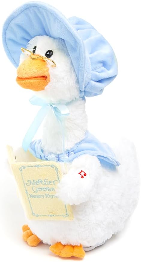 Cuddle Barn - Mother Goose Animated Stuffed Animal, Talking, Story-Telling Plush Toy for Kids, 14" - Image 5