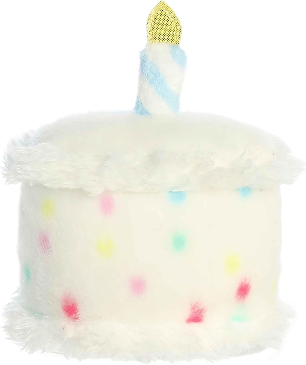 Aurora® Adorable Palm Pals™ Happy B'Day Cake Stuffed Animal - Fun Collectible Plush for Kids and Adult Collectors - Perfect for Decorating Rooms and Birthday Gifts - White 5.5 Inches - Image 5