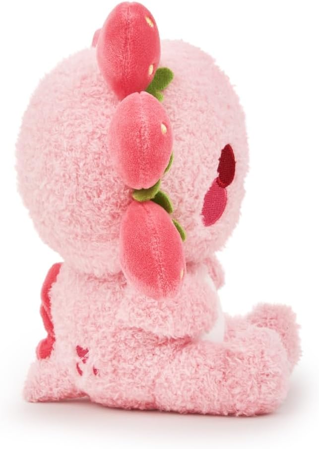 Scented Plush - Lil Strawberry Axolotl by PlushGoals | Cute Pink Plushie with Yummy Berry Scent | Kawaii Fruit Themed Stuffed Animal | Great Valentines Holiday Birthday Gift for Girls, Women - 6" - Image 5