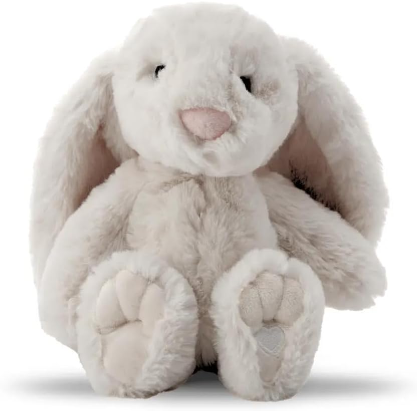 Lavender Life Xander Bunny Gift Set – Plush Comfort Toy, Refillable Scent Bag & Gift Box | Warm/Cool Sensory Plush with Lavender & Cherry Stones | Handmade in USA (Cream)