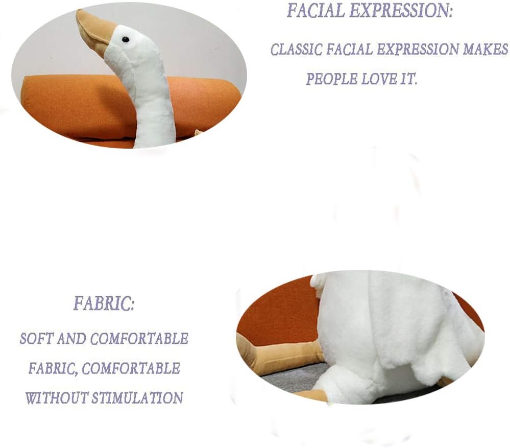 15.7" Swan Stuffed Animal,Goose Plush White Stuffed Animal Toy Gifts for Kids - Image 5