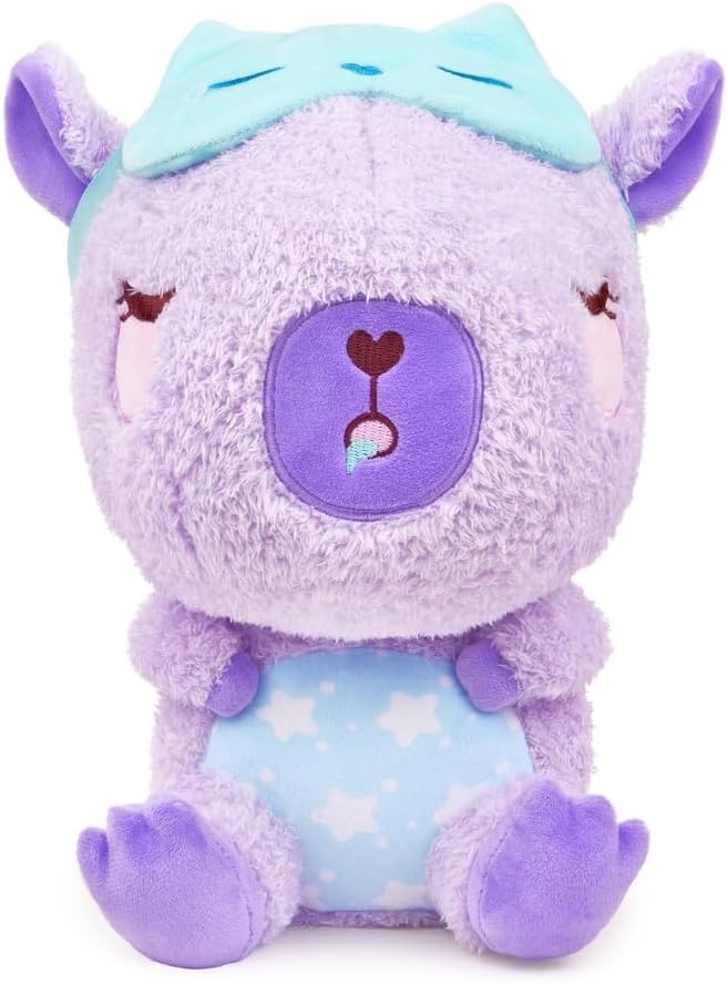 Sleepy Capybara Stuffed Animal - Lila the Sleepy-bara | Purple Soft Kawaii Plush Toy with Cute Sleepmask Accessory | Great Bedtime Plushies | Cozy Cuddly Gift for Toddlers, Kids, Adults - 10" - Image 6