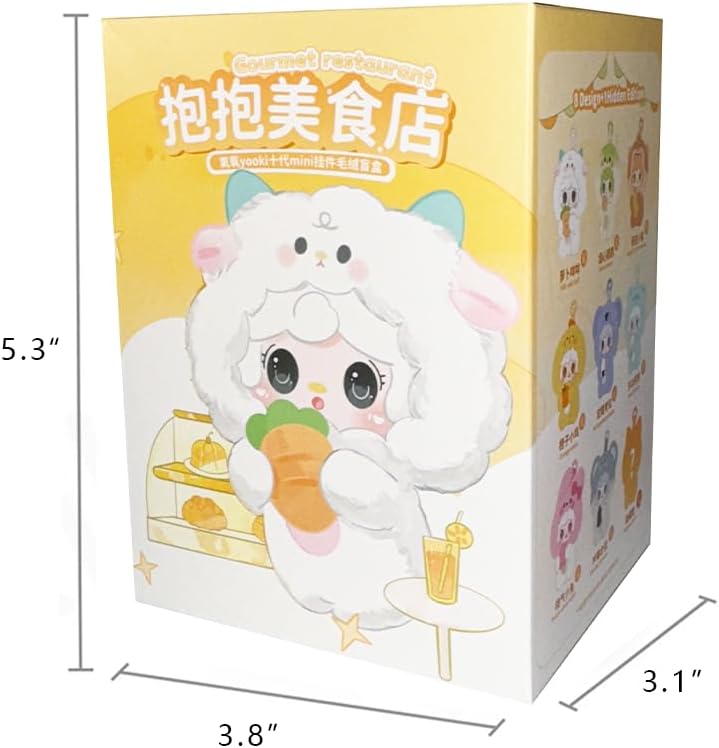 Yooki V10 Hug Gourmet Restaurant Limited Series Vinyl Plush Blind Box 1PC (1 of 9 Possible Styles) Cute Figures Collectible Toys Birthday Gifts (1Pc BlindBox) - Image 3