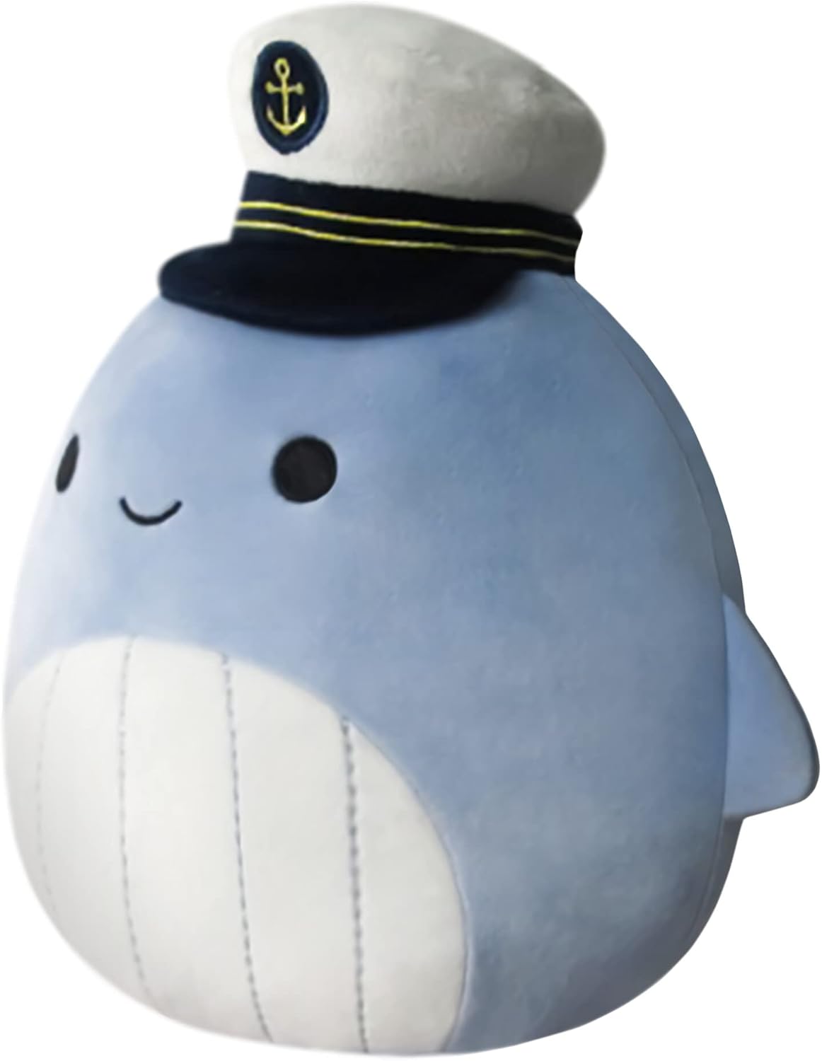 Squishmallows 8-Inch Samir Blue Whale with Sailor Hat - Little Ultrasoft Official Kelly Toy Plush - Image 2