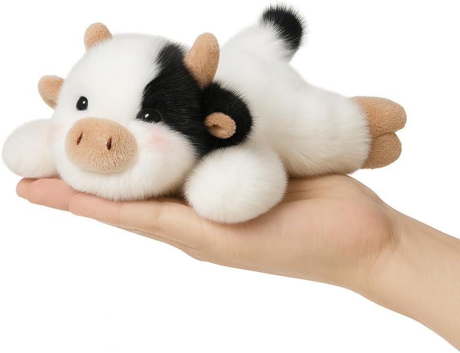 Adorable Cow Stuffed Animal Soft Plush Cow Plush Toy Cute Birthday Gifts for Kids Adults - Image 7