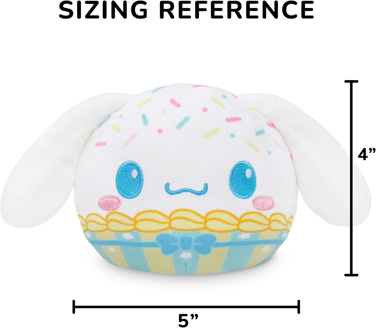 Teeturtle Hello Kitty and Friends Cinnamoroll Reversible 4" Cupcake Scented Plushie - Cute Kawaii Soft Sanrio Stuffed Animal - Smells Like Cake! - Image 4