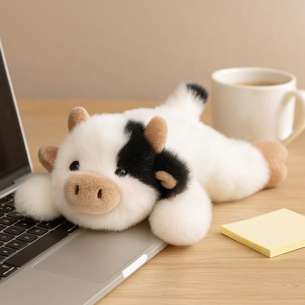 Adorable Cow Stuffed Animal Soft Plush Cow Plush Toy Cute Birthday Gifts for Kids Adults - Image 5