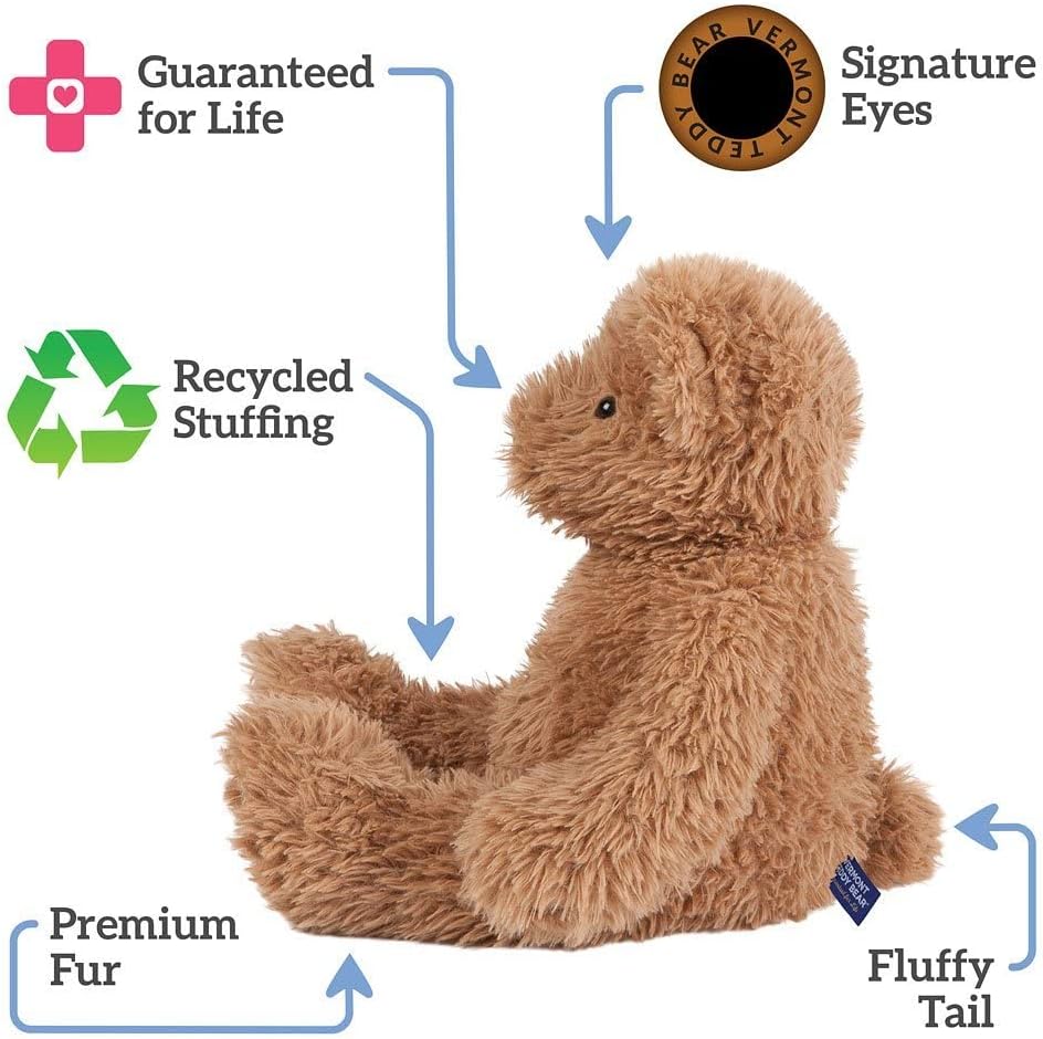 Vermont Teddy Bear 18 Inch Brown Bear | Super Soft Easter Teddy Bear Stuffed Animal | Cozy Plush for Sleeping | Romantic Gift Teddy Bear for Girlfriend | Crafted in the USA - Image 6