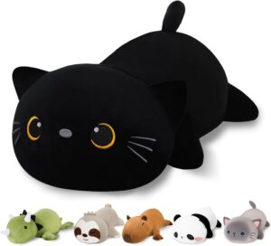 Finebee Weighted Black Cat Stuffed ...