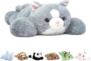 Niuniu Daddy Weighted Cat Stuffed A...