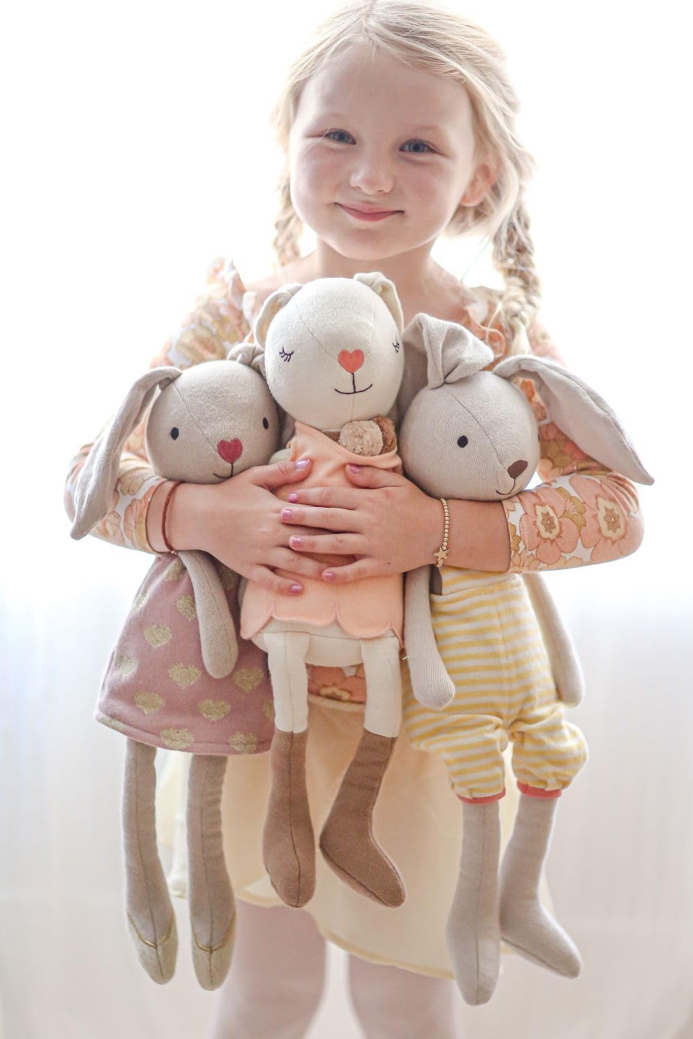 Apple Park Kids Knit Pals 16.5" Soft Toy Stuffed Animal Benny | Non-Toxic, Hypoallergenic, 100% Organic Cotton for 0m+ - Image 5