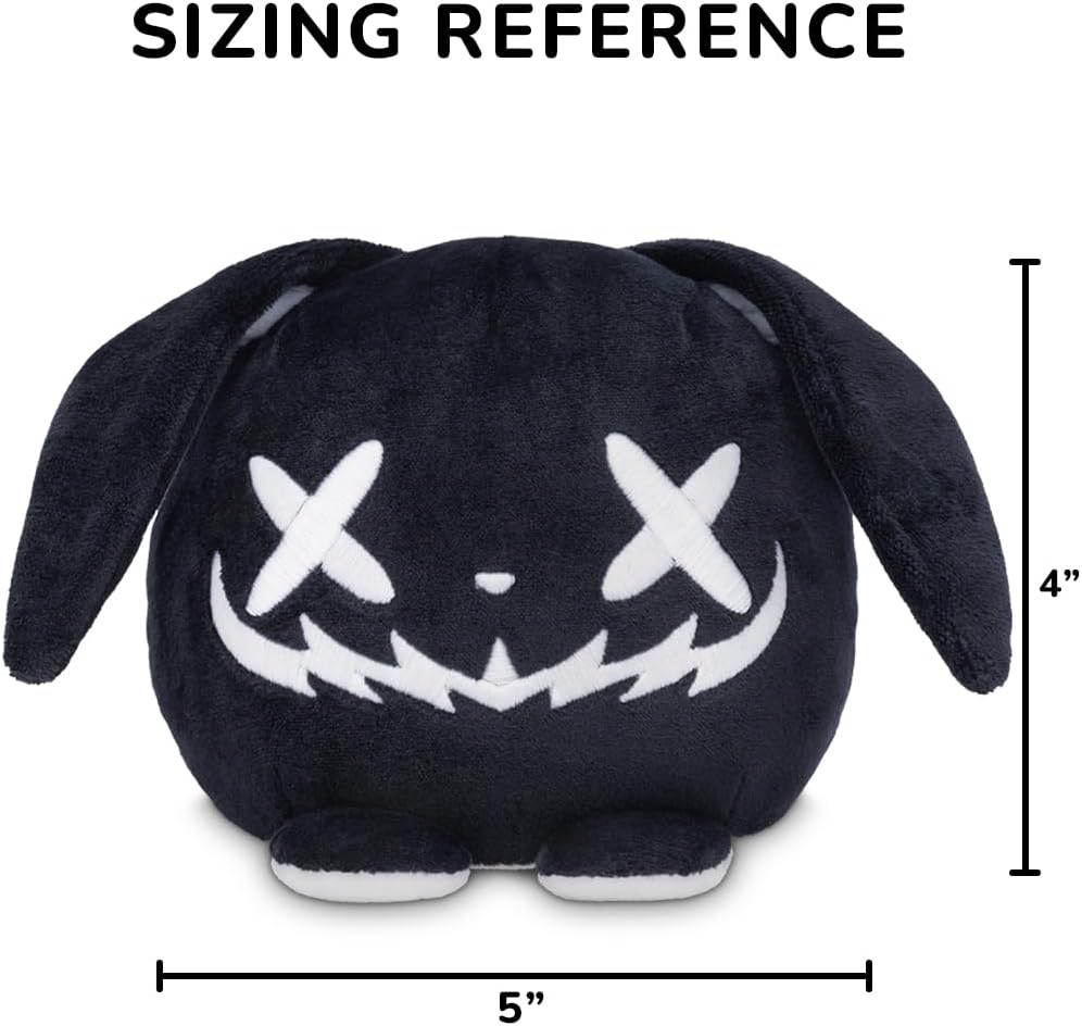TeeTurtle Glow in The Dark Halloween Bunny 4" Plushie - Cute Kawaii Spooky Stuffed Animal - Image 4