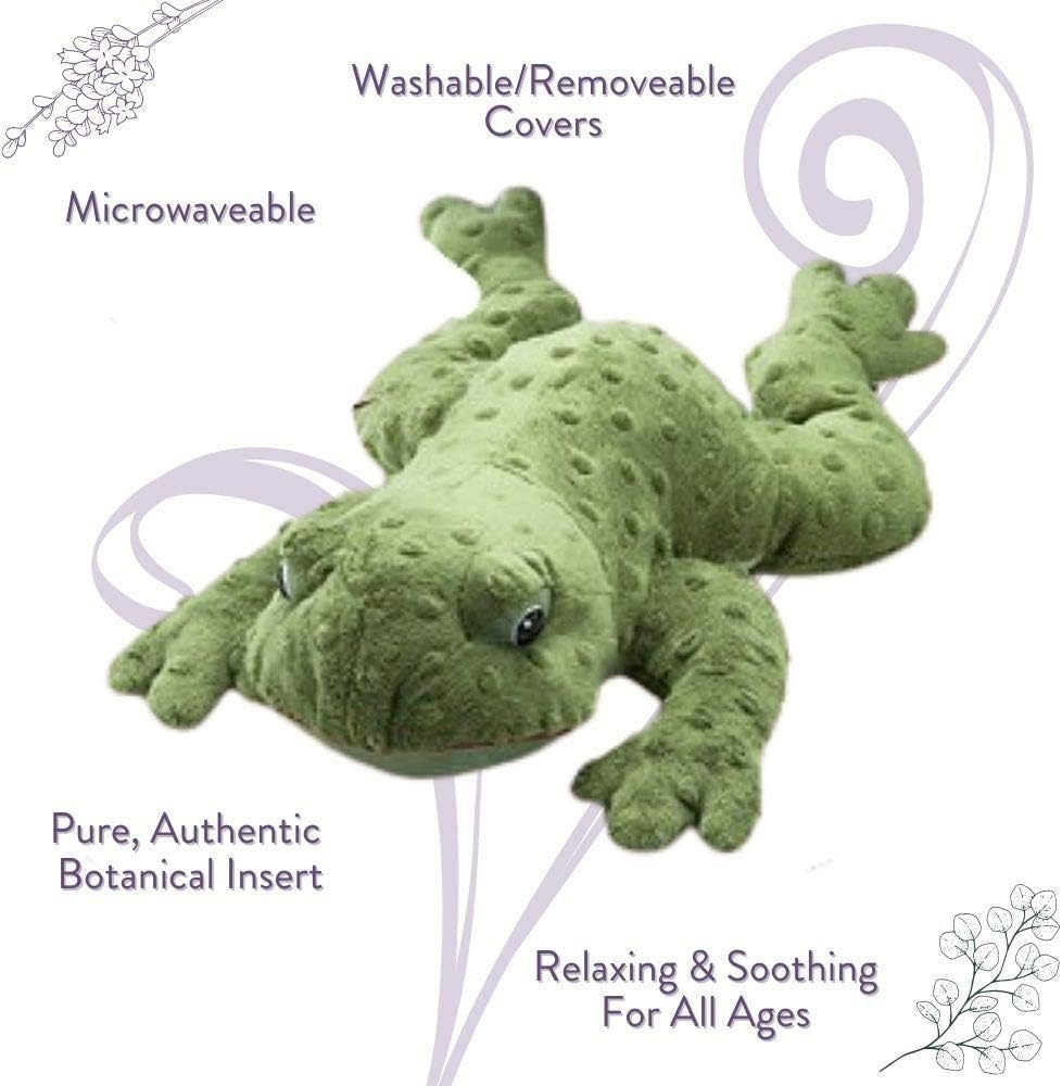 Sonoma Lavender Microwaveable Aromatherapy Pillow, Plush Freddy The Eucalyptus Tree Frog, Eucalyptus Scented with Removable Washable Cover - Image 3