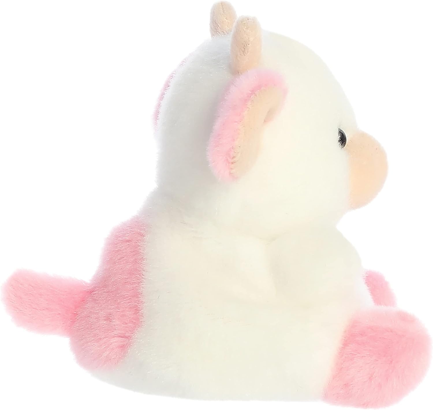 Aurora® Adorable Palm Pals™ Belle Strawberry Cow™ Stuffed Animal - Fun Collectible Plush for Kids and Adult Collectors - Perfect for Decorating Rooms and Birthday Gifts - Pink 6 Inches - Image 4