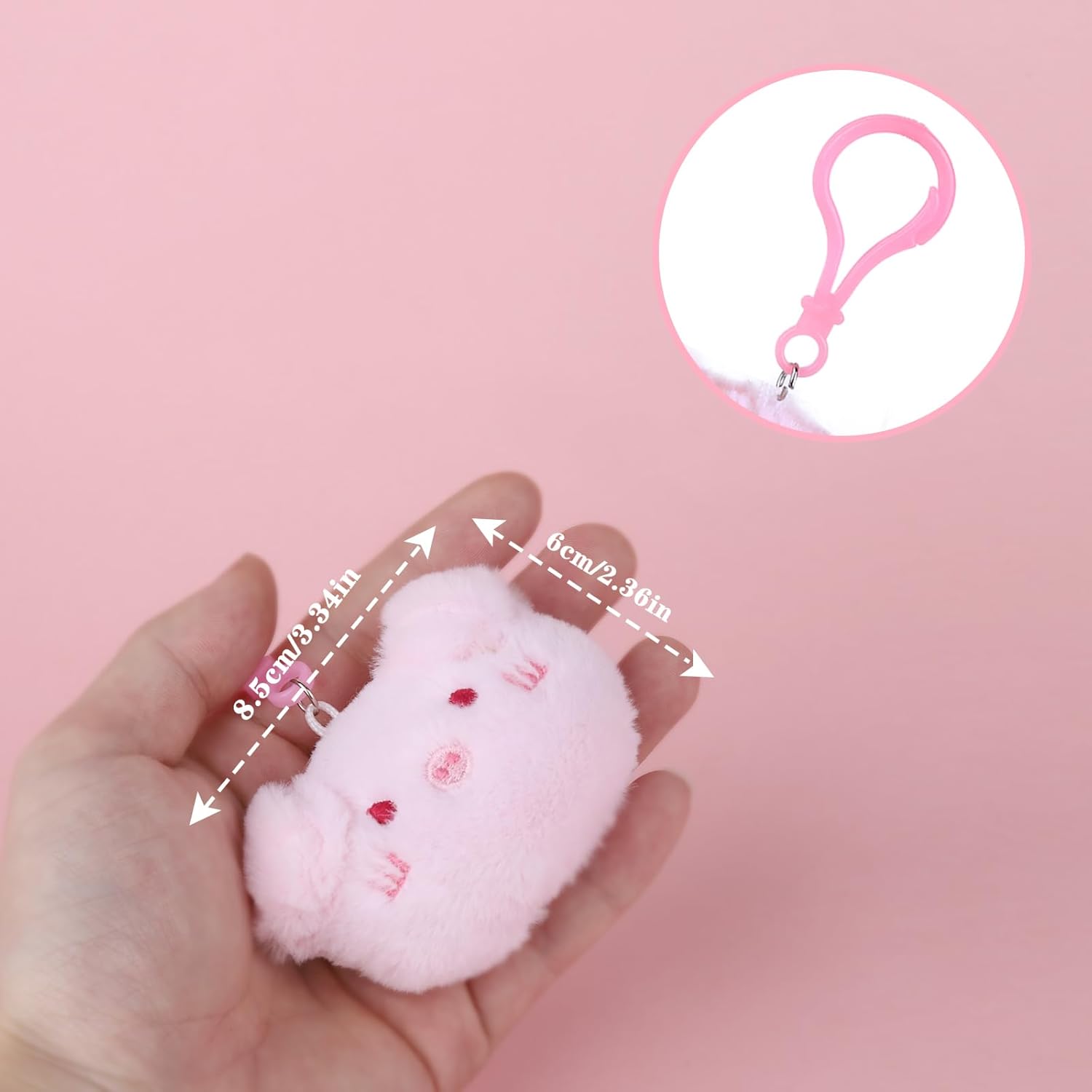 Niceup Bulk Plush Keychains Mini Stuffed Animals for Kids Party Favors Goodie Bags Gift Mini Claw Machine Toys - Image 5