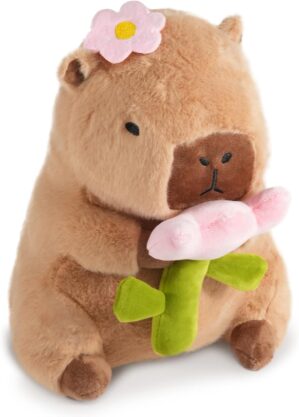CHDBLOCK Flower Capybara Plush, Cut...