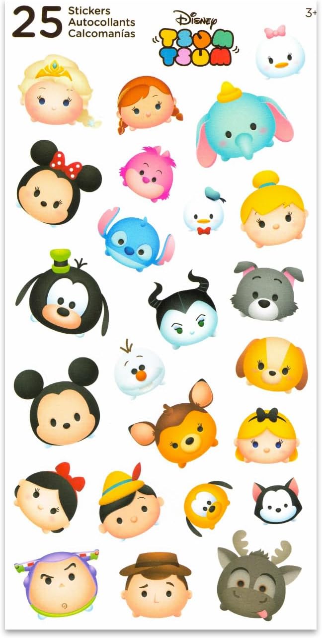 Disney Tsum Tsum Plush Blind Bags Set - Bundle with 6 Tsum Tsum Mini Plush Toys Plus Stickers for Kids, Boys, Girls | Disney Tsum Tsum Goodie Bags - Image 3