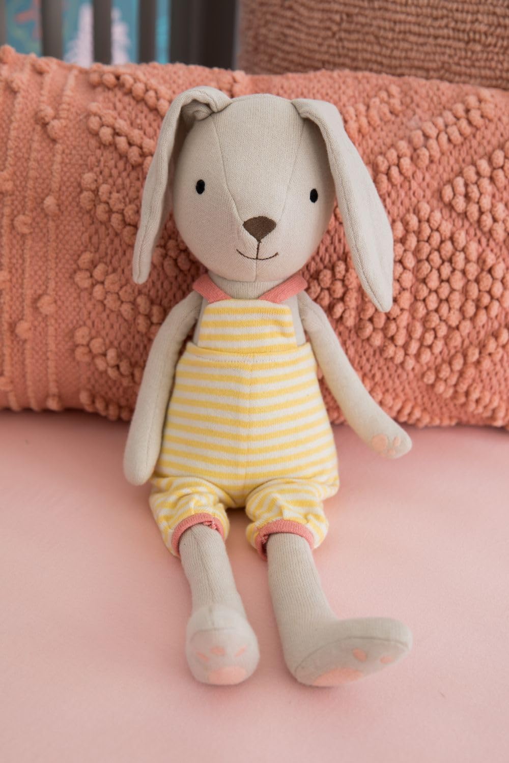 Apple Park Kids Knit Pals 16.5" Soft Toy Stuffed Animal Benny | Non-Toxic, Hypoallergenic, 100% Organic Cotton for 0m+ - Image 3