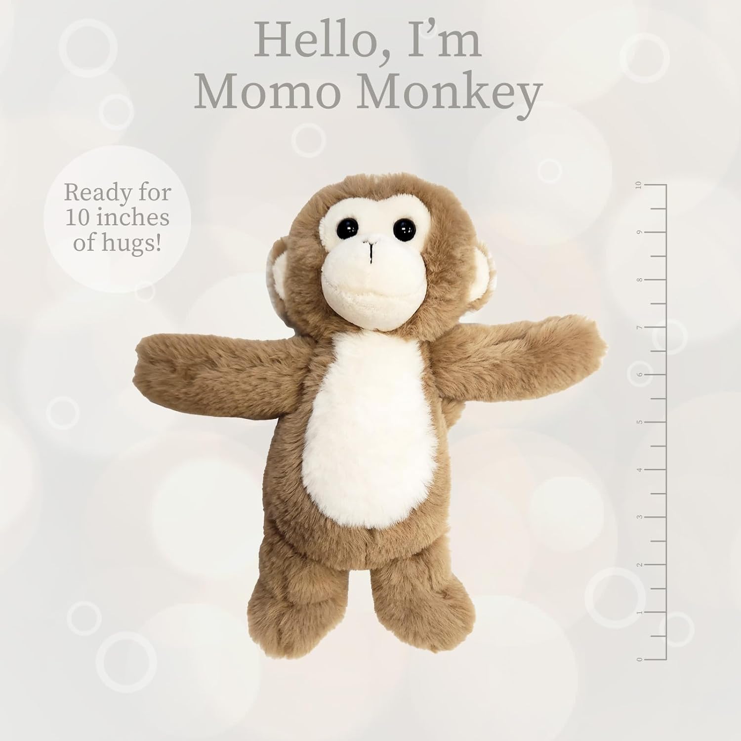 World's Softest Plush Stuffed Animal for Baby, Toddler, Kids, Adults - Adorable Toy Made from Kid-Friendly, Quality Materials - Lushee MoMo Monkey, 10" - Image 4