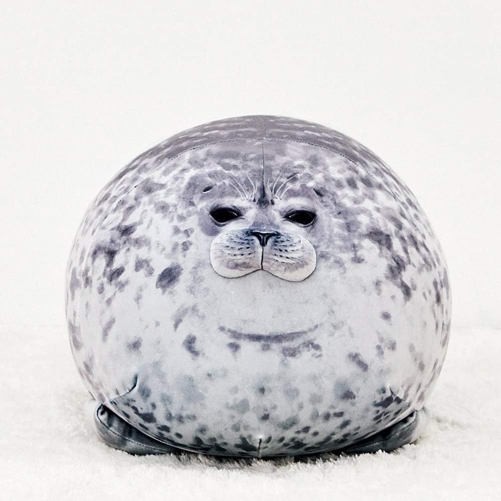MerryXD Chubby Blob Seal Pillow,Stuffed Cotton Plush Animal Toy Cute Ocean Small(13 in) - Image 3