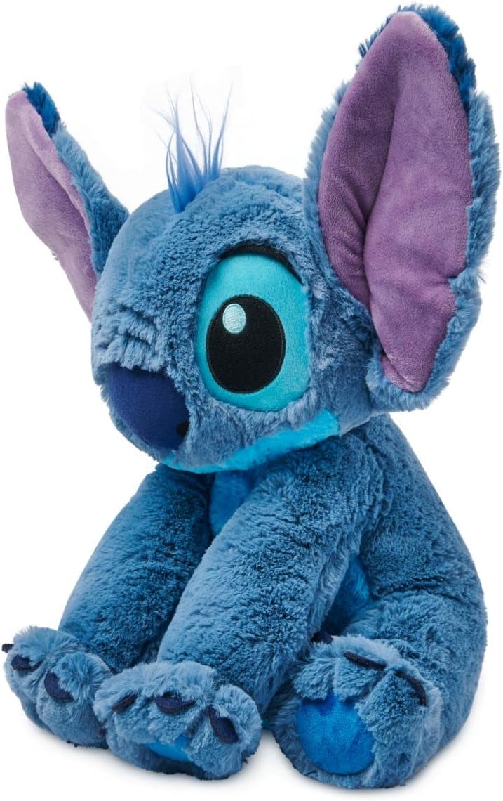 Disney Store Official Stitch Medium Soft Toy for Kids, Cuddly Character with Fuzzy Texture and Embroidered Details, Flexible Floppy Ears, Disney Plushy Suitable for All Ages - Image 2