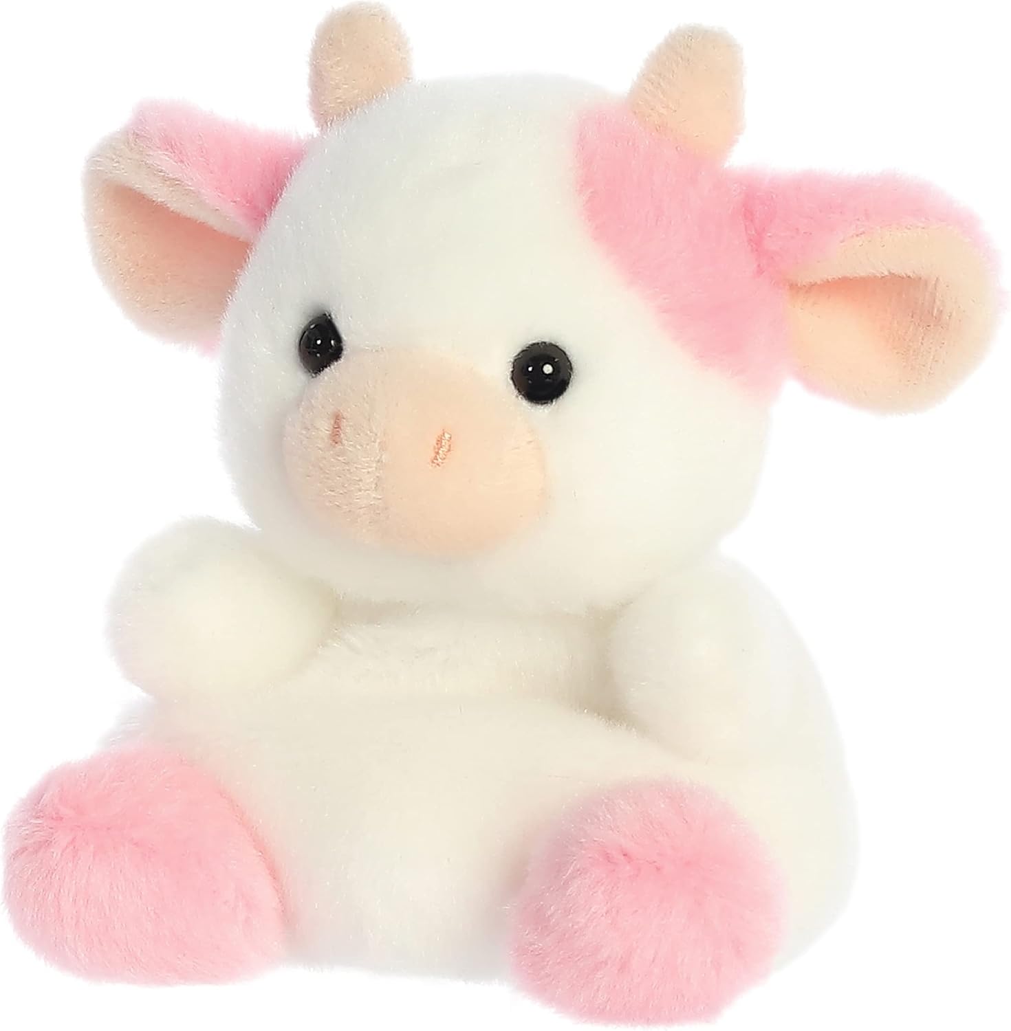 Aurora® Adorable Palm Pals™ Belle Strawberry Cow™ Stuffed Animal - Fun Collectible Plush for Kids and Adult Collectors - Perfect for Decorating Rooms and Birthday Gifts - Pink 6 Inches - Image 6