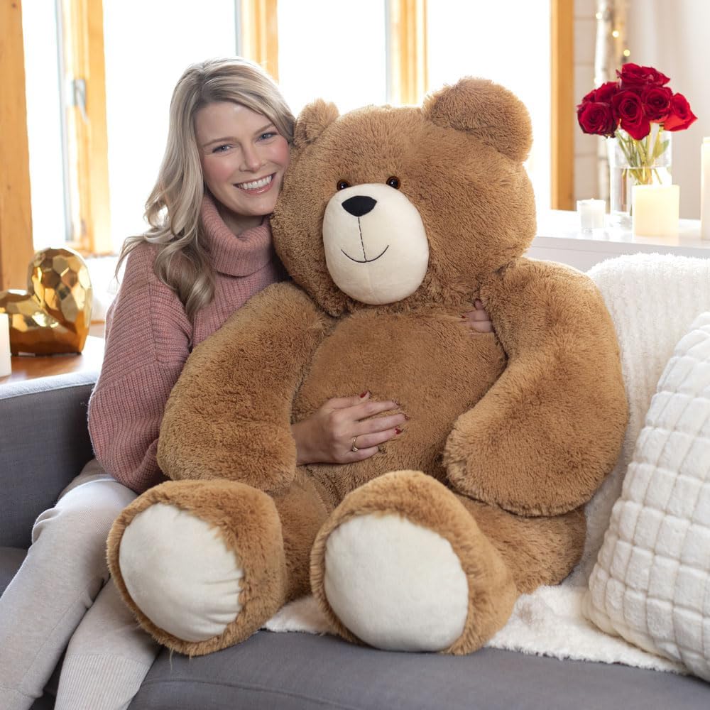 Vermont Teddy Bear Giant Stuffed Animal 4 FT - Big Easter Teddy Bear for Kids & Adults | Stuffed in Vermont, USA - Eco Friendly Gift Saves 200 Plastic Bottles - Image 3
