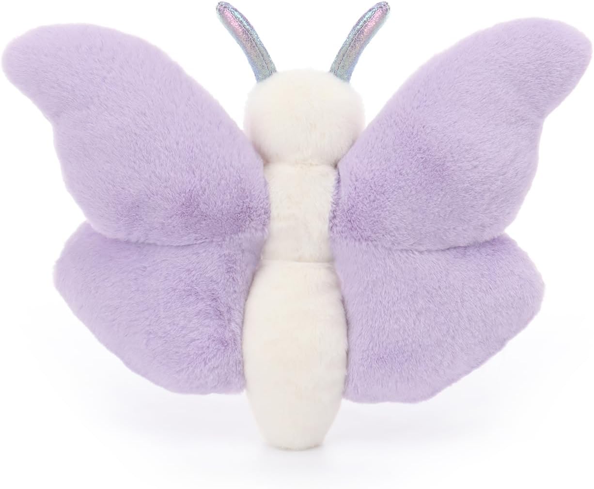 Apricot Lamb Purple Butterfly Stuffed Animals for Kids, Soft Cute Plush Toys for Baby Girl and Boy, 7.5 Inches - Image 7