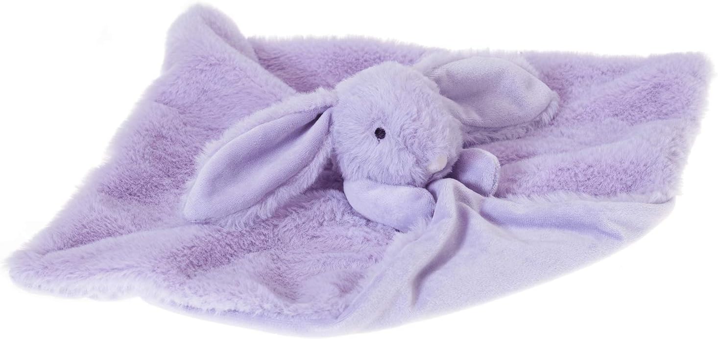 Apricot Lamb Stuffed Animals Purple Bunny Rabbit Security Blanket Infant Nursery Character Blanket Luxury Snuggler Plush Baby Lovey(Purple Bunny) - Image 4