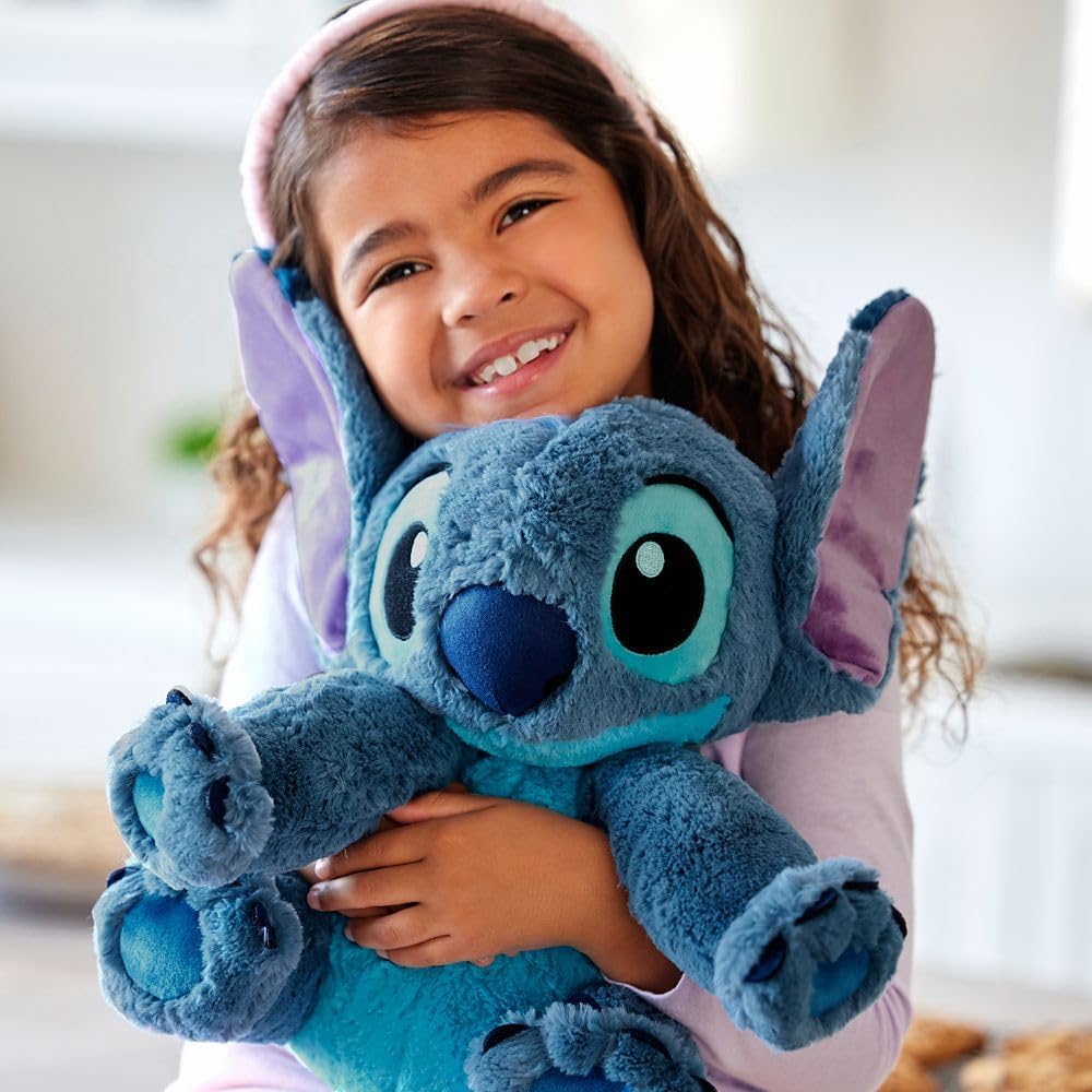 Disney Store Official Stitch Medium Soft Toy for Kids, Cuddly Character with Fuzzy Texture and Embroidered Details, Flexible Floppy Ears, Disney Plushy Suitable for All Ages - Image 3