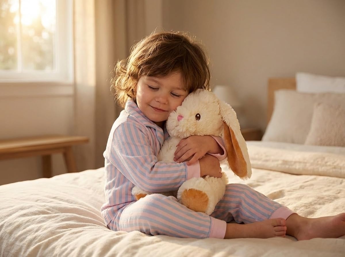 Bashful Bunny Microwavable Easter Stuffed Animal, Weighted Heatable and Coolable Lavender Scented Plush for Kids and Adults, 1.5 lb, Warm Pals - Image 5