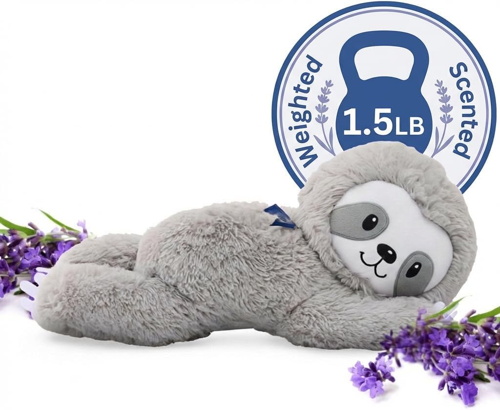 Lilly's Love Heatable & Coolable Lavender Scented Weighted Stuffed Animal - Microwavable Heatable Pad for Kids & Adults - Machine Washable Plushie - Calming Stuffed Animal for Anxiety