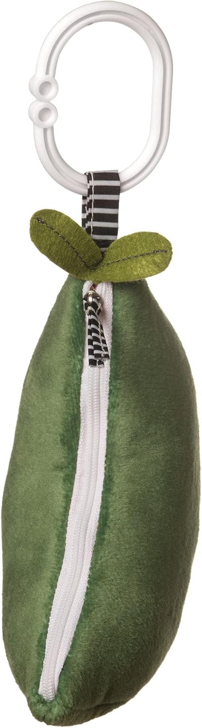 Manhattan Toy Farmer's Market Peas in A Pod Rattle, Squeaker & Travel Baby Toy - Image 3