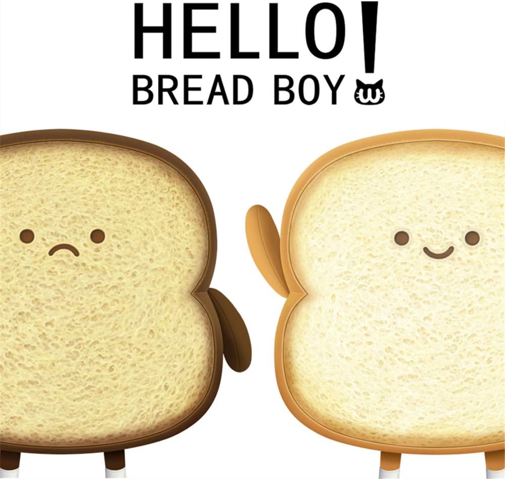 VHYHCY Toast Bread Pillow Funny Food Plush Toy Pillows Small Cute Stuffed Plush Sofa Pillow (Toast Bread,Golden) - Image 2