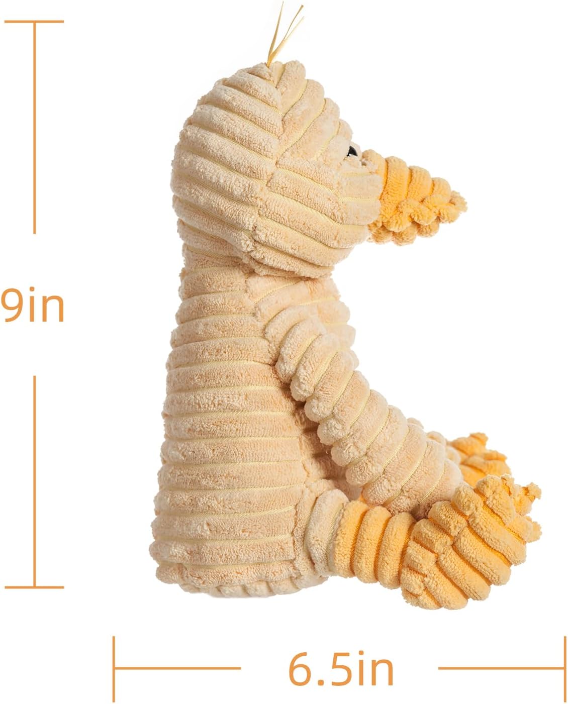 Apricot Lamb Toys Plush Corduroy Duck Stuffed Animal Soft Cuddly Perfect for Child (Corduroy Duck, 9 Inches) - Image 7