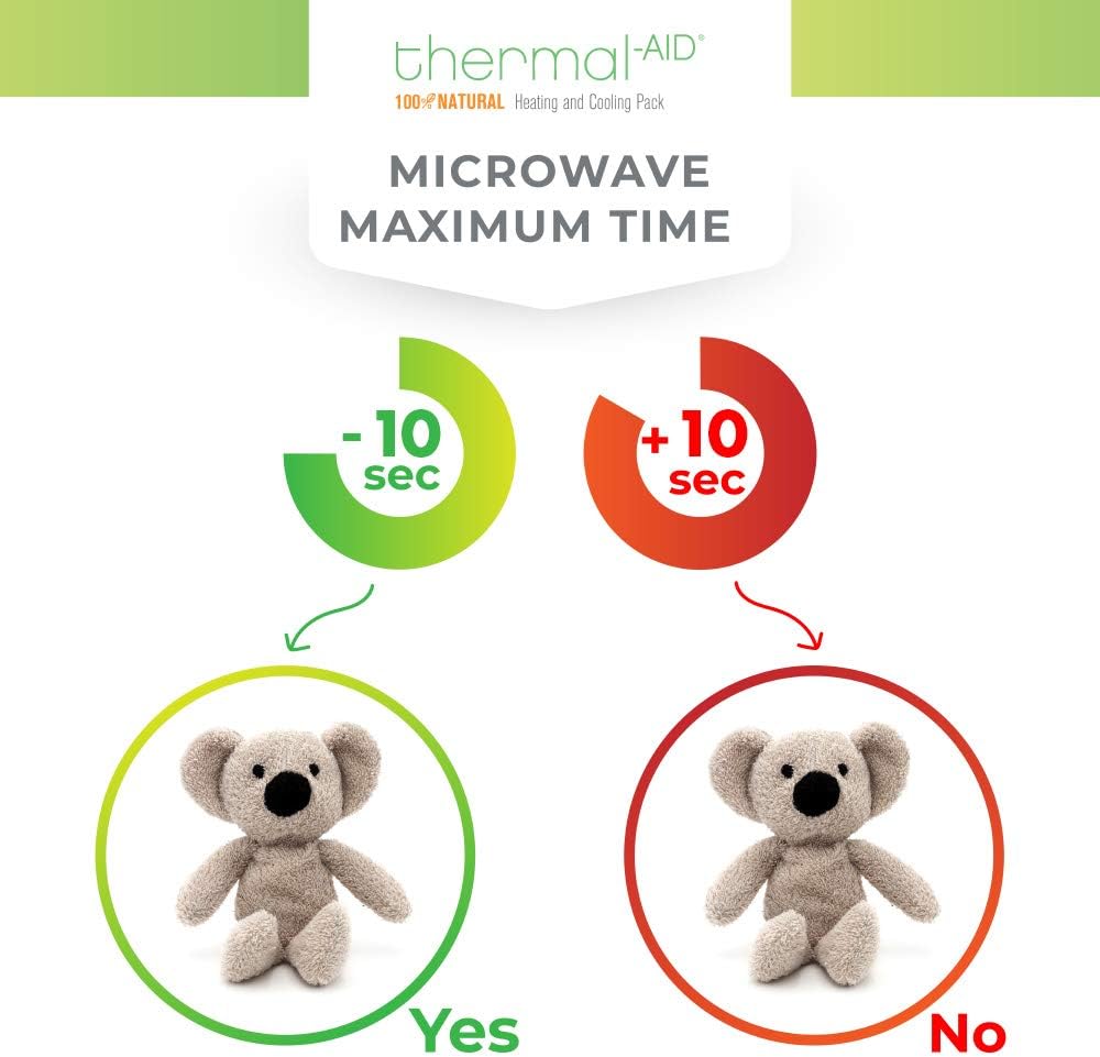 Thermal-Aid Zoo Mini — (Ollie the Koala) — Mold-Resistant, Washable Hot & Cold Pack for Kids — Heating and Cooling Pad with Natural Corn Filling — Reusable Plush Toy - Image 4