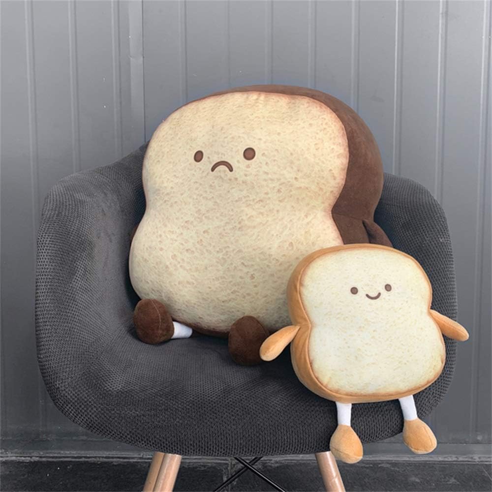VHYHCY Toast Bread Pillow Funny Food Plush Toy Pillows Small Cute Stuffed Plush Sofa Pillow (Toast Bread,Golden) - Image 4