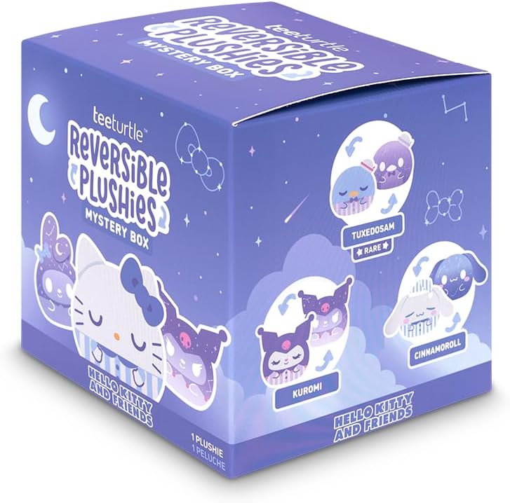 TeeTurtle Hello Kitty and Friends Sanrio Celestial Series Reversible Plushie Mystery Box - 3-Inch Two-Sided Blind Box Plush with Embroidered Details - Cute Surprise Toy for Kids, Teens, and Adult - Image 3