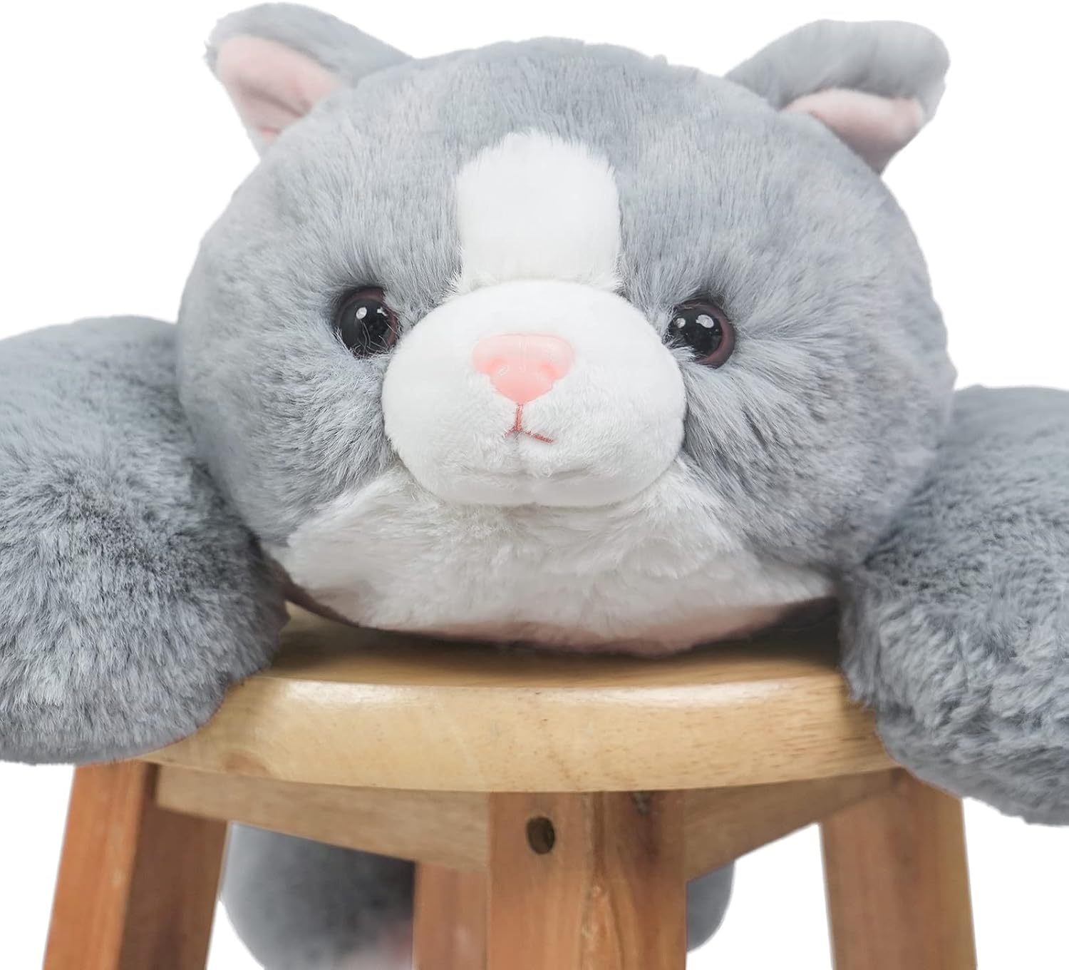 Niuniu Daddy Weighted Cat Stuffed Animals, 20 Inch 3.3 lbs Weighted Plushies, Heavy Calming Body Pillow for Sleeping, Sensory Lying Lap Pad Toy Huggable Gift for Kids and Adults - Image 2